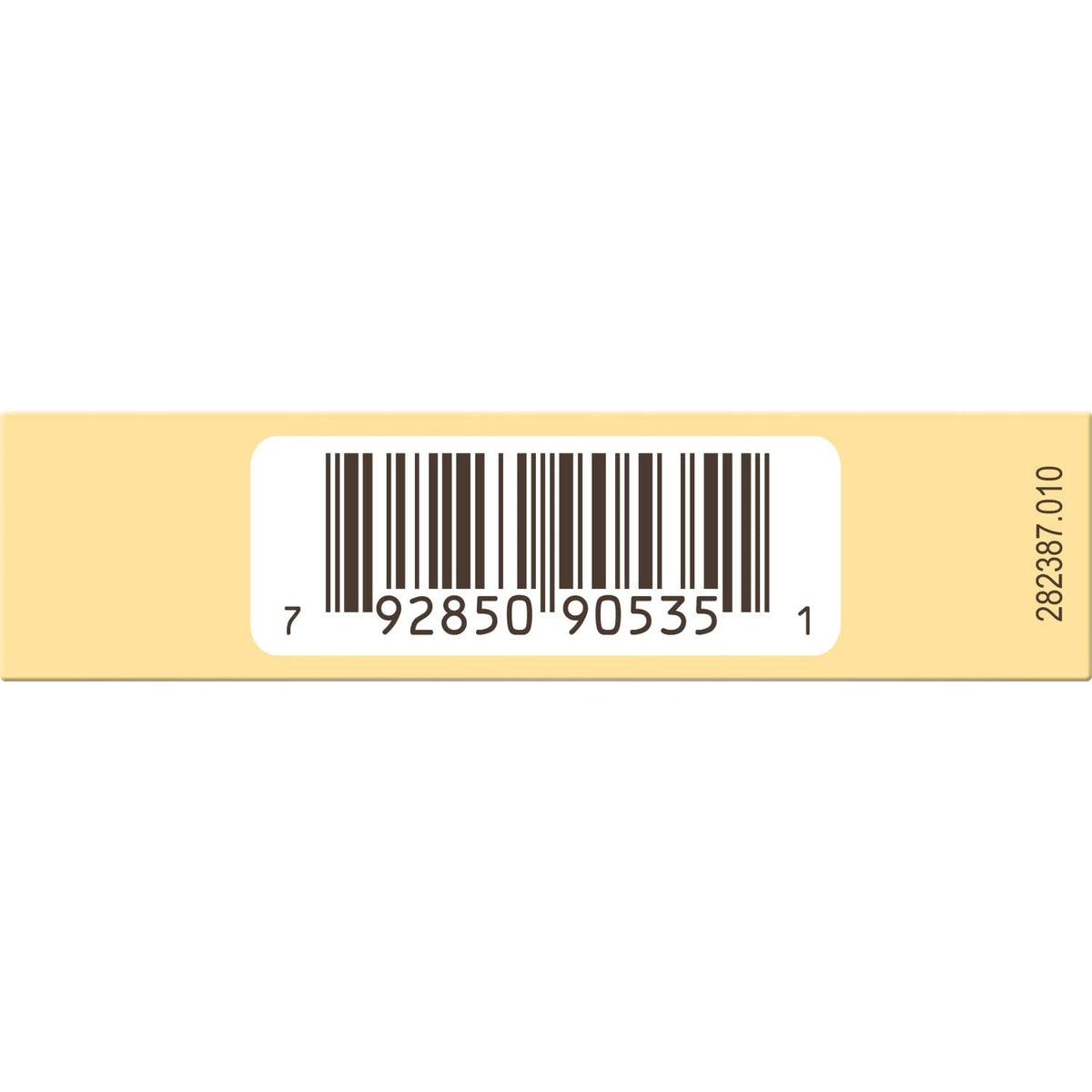 Close-up of Burt's Bees label detailing natural ingredients and claims