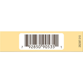 Close-up of Burt's Bees label detailing natural ingredients and claims