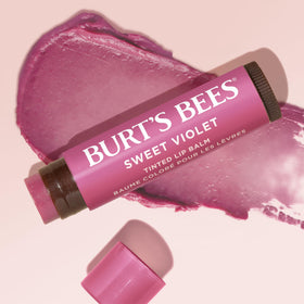 Burt's Bees balm worn outdoors demonstrating natural color and everyday wear
