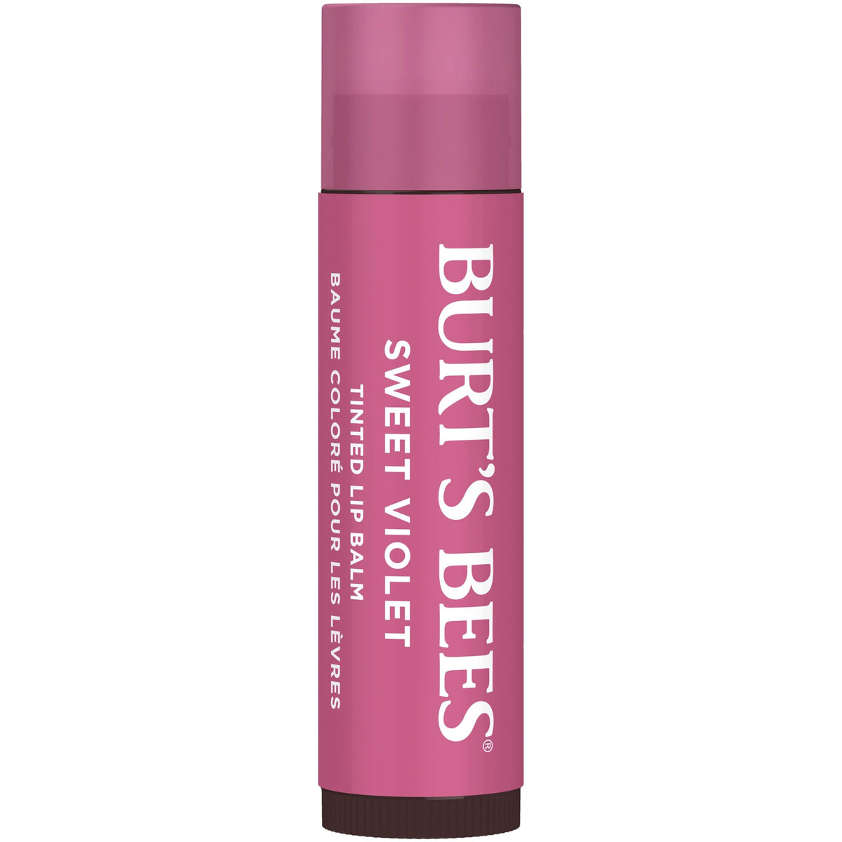 Burt's Bees open tube revealing balm texture for smooth application