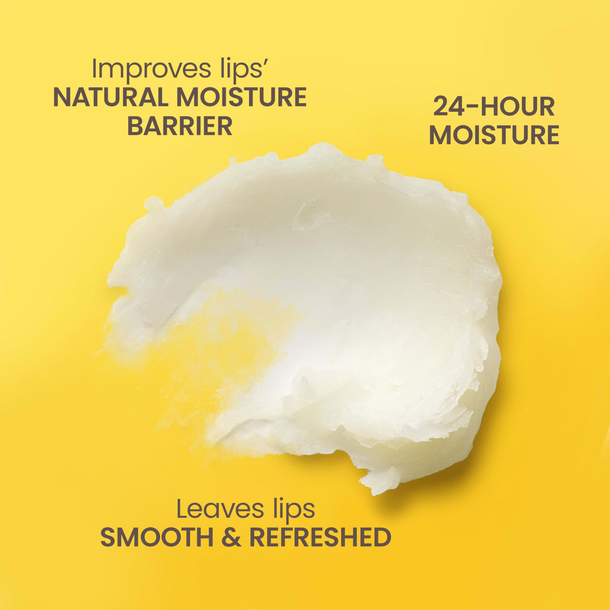 Burt's Bees texture swiped on lips demonstrating moisturizing matte finish