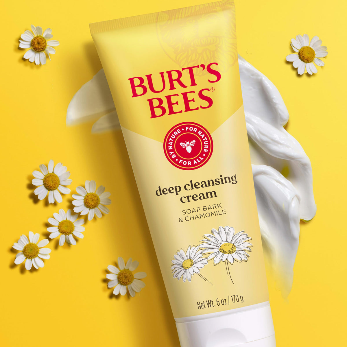 Burt's Bees in-use at bathroom sink showing refreshing daily routine