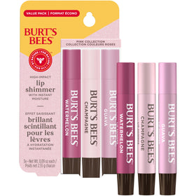 Burt's Bees Watermelon tube closed highlighting compact portable design and protection
