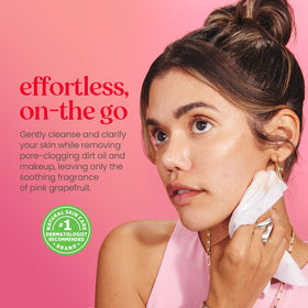 Burt's Bees wipe in hand showing size and scale for quick use