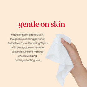 Burt's Bees wipe removing eye makeup, effective gentle makeup removal