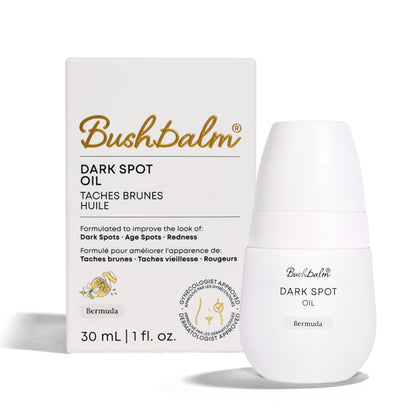 Bushbalm Bermuda bottle front showing product and citrus scent benefit