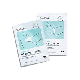 Bushbalm front packaging showing mask set and calming benefits