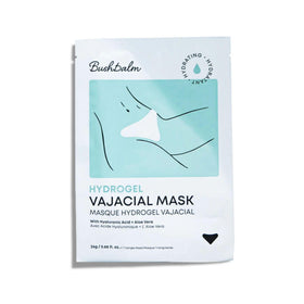 Bushbalm triangle mask front packaging showing product and benefits