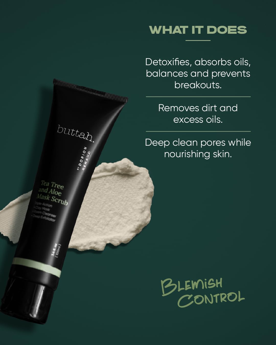 buttah 3oz tube in hand demonstrating compact travel-friendly size