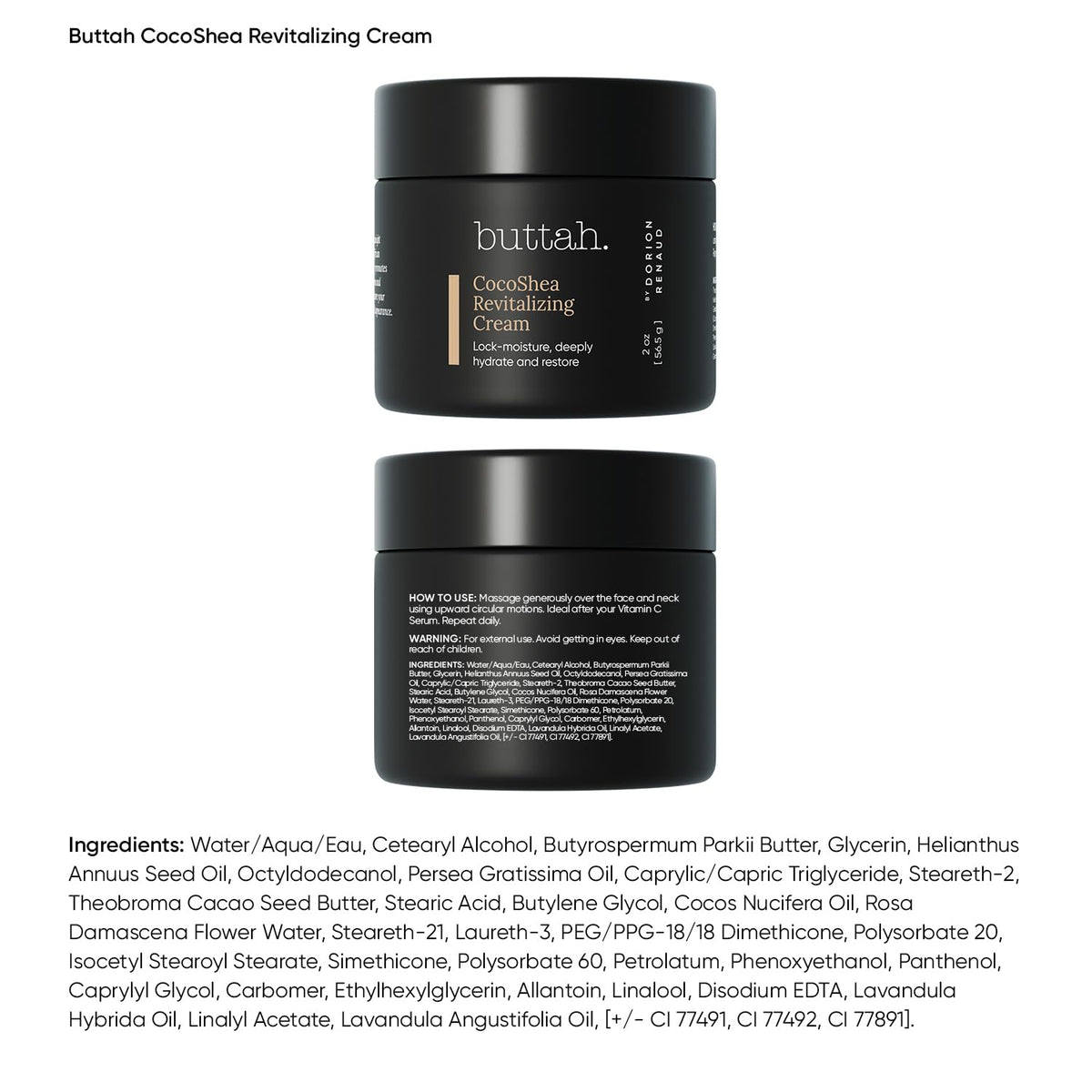 buttah. cream texture close-up highlighting smooth, whipped consistency benefit