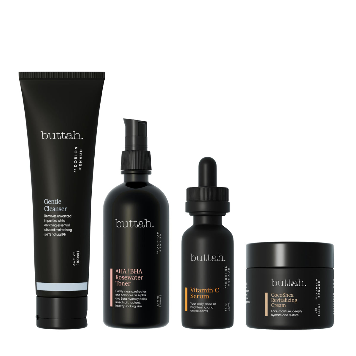 buttah. Supreme Kit front packaging shows full set and benefits