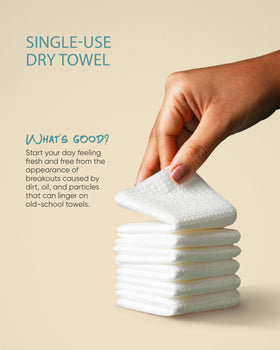buttah towels packed in travel pouch showing portability advantage