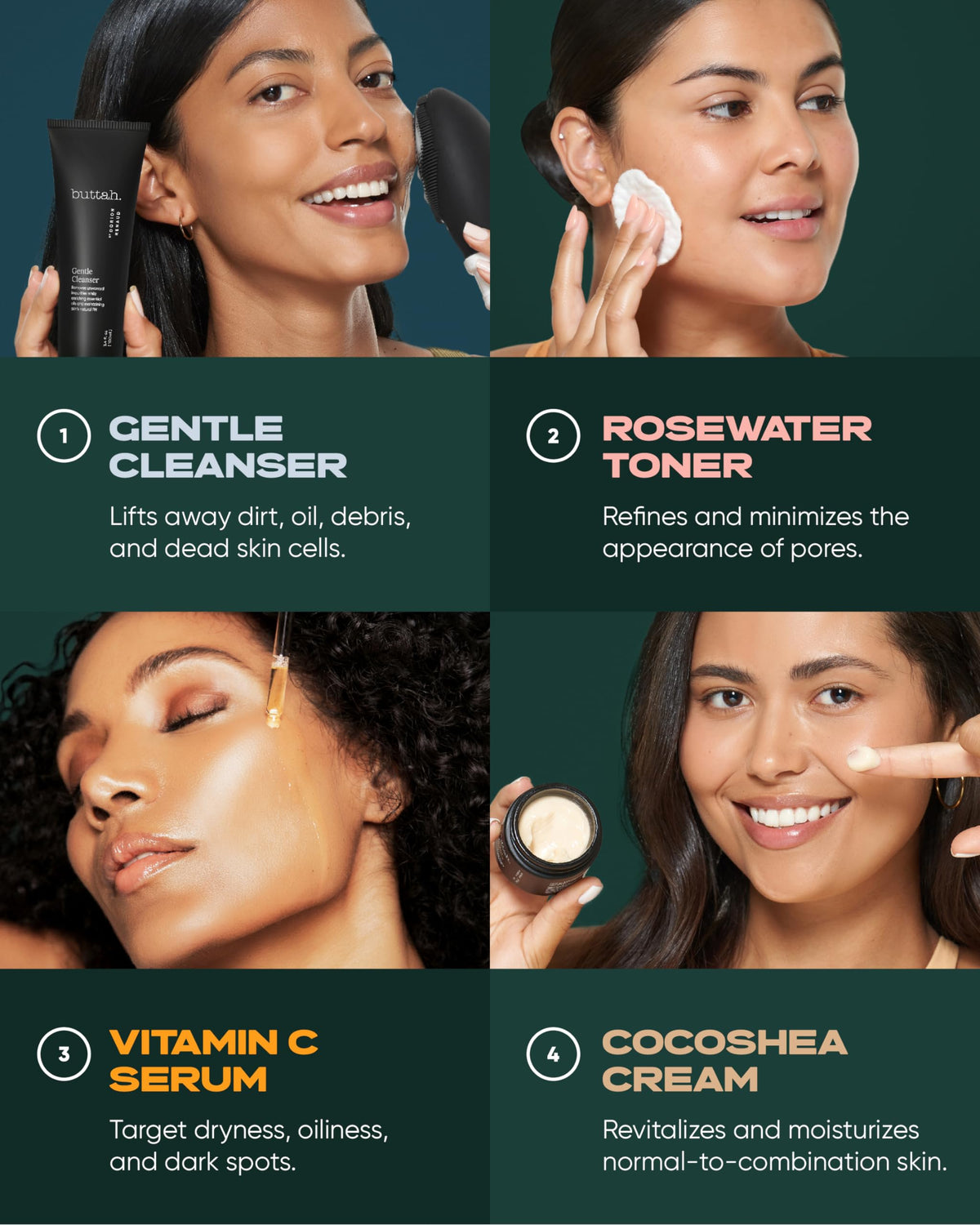buttah. vitamin C serum dropper dispensing brightening formula