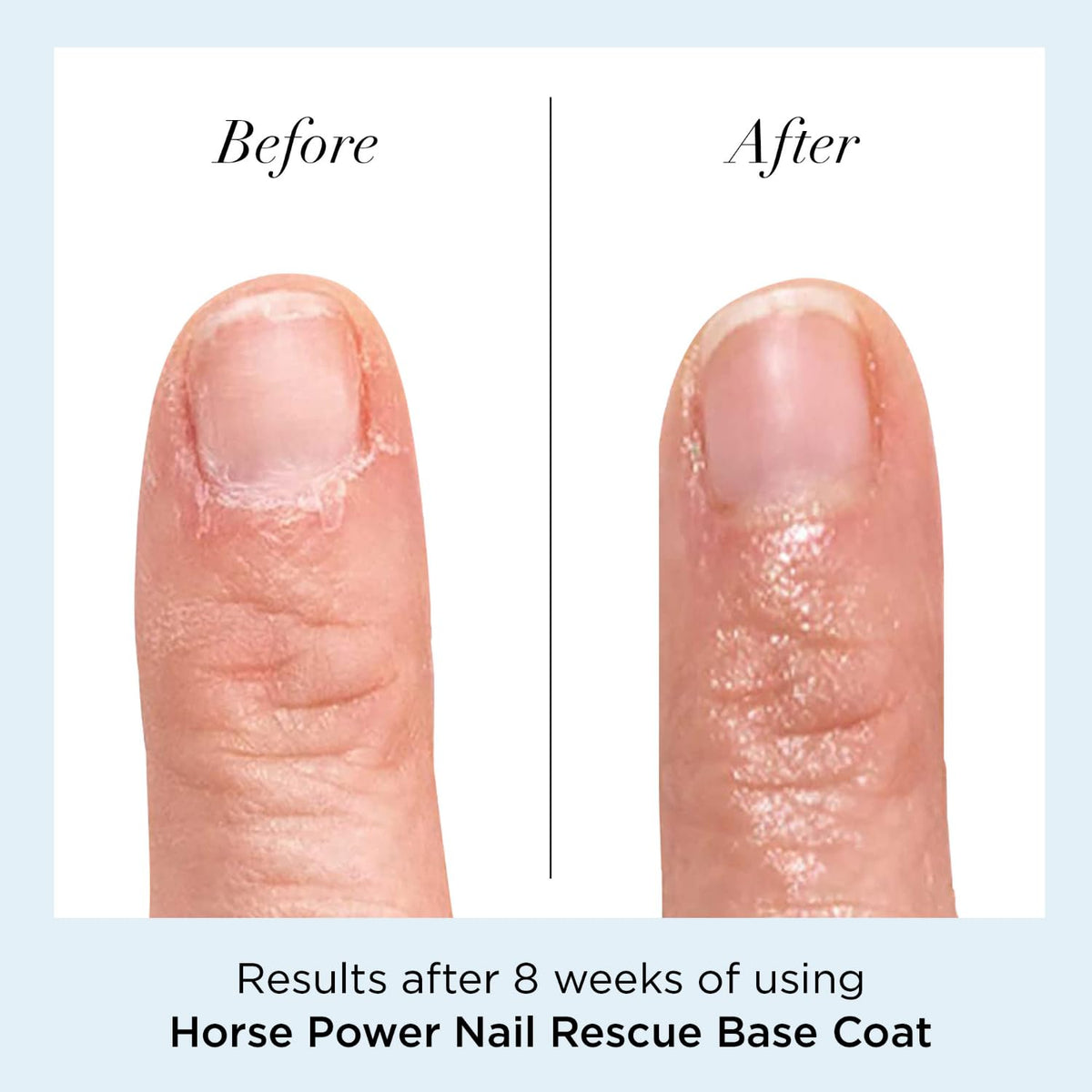 butter LONDON basecoat applied on a nail showing even coverage and strengthening benefit