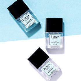 butter LONDON lifestyle desk manicure conveying salon-quality finish