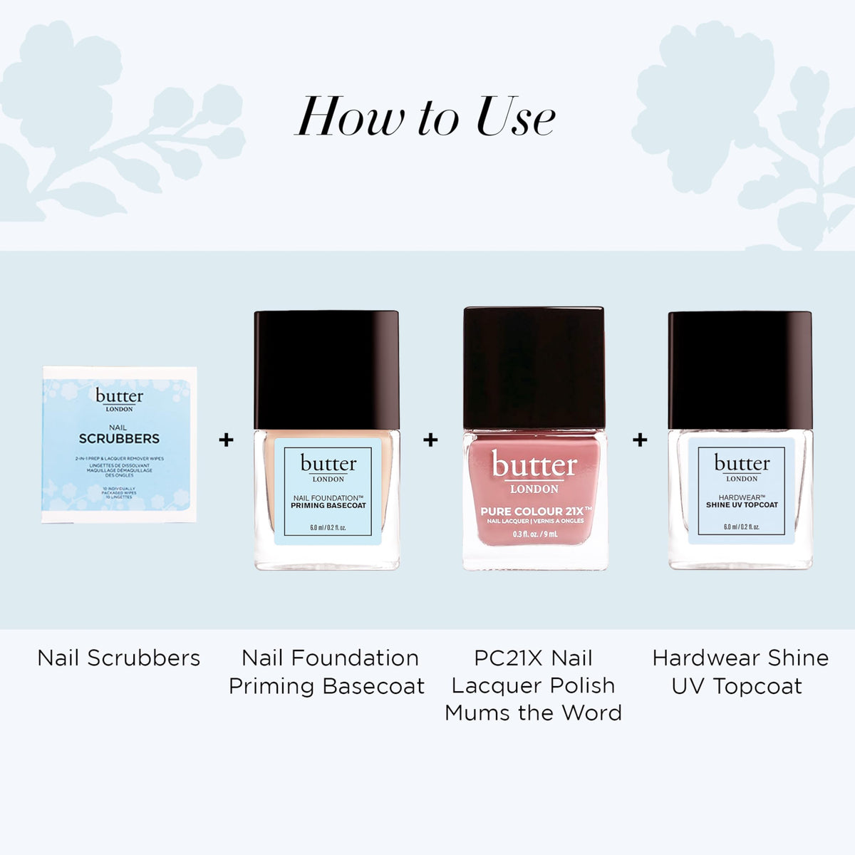 butter LONDON pad in use removing glitter polish for fast clean-up
