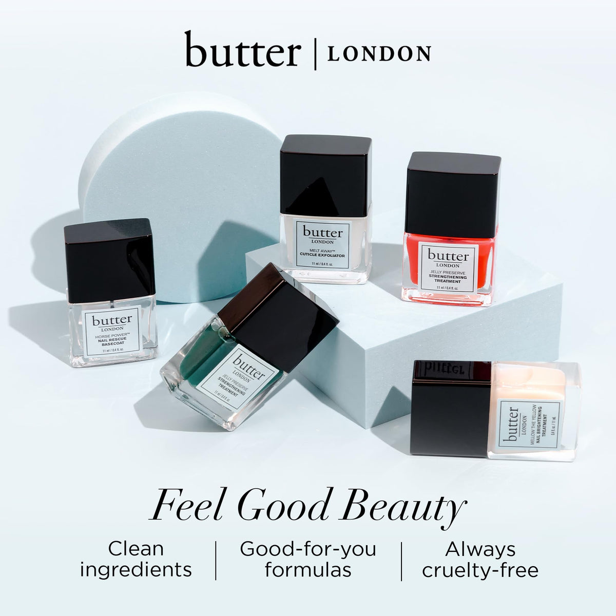 butter LONDON bottle in hand showing size and travel-friendliness