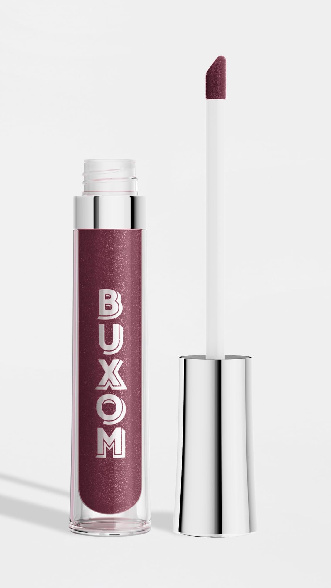 Buxom angled applicator detail for precise, non-sticky application