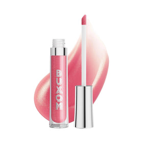 Buxom AO Clair front packaging showing tinted gloss and label benefits