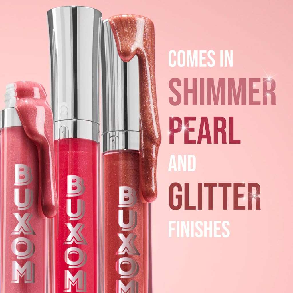 Buxom AO Clair next to a lipstick for size comparison and portability