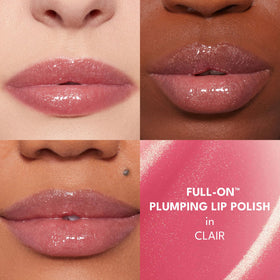 Buxom AO Clair glossy texture swirl highlighting high-shine finish
