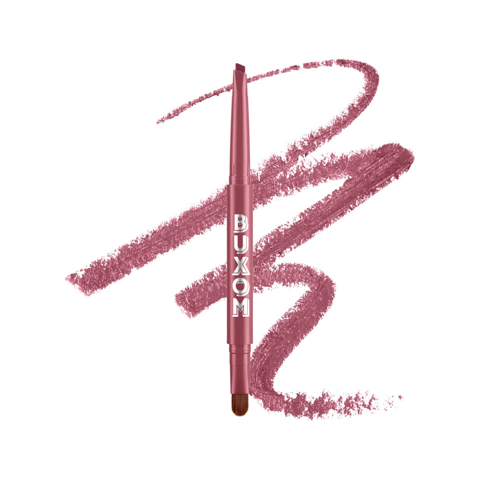 BUXOM Dangerous Dolly front view showing slim pencil and matte color benefit