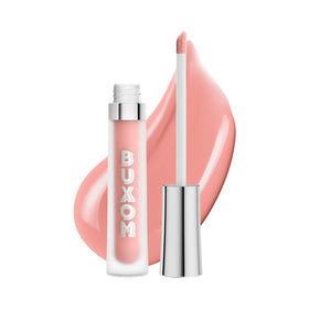 Buxom front view of tube showing shade and glossy finish for instant shine