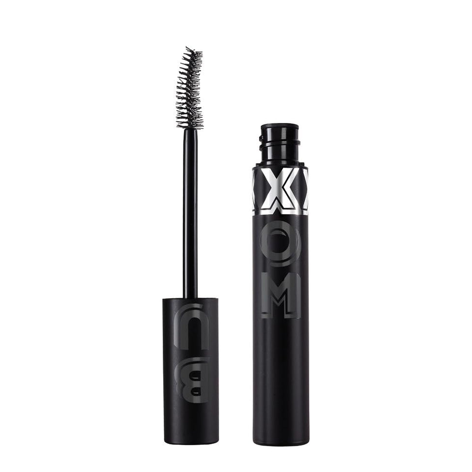 Buxom full-size tube front view showing sleek packaging and long-wear benefit