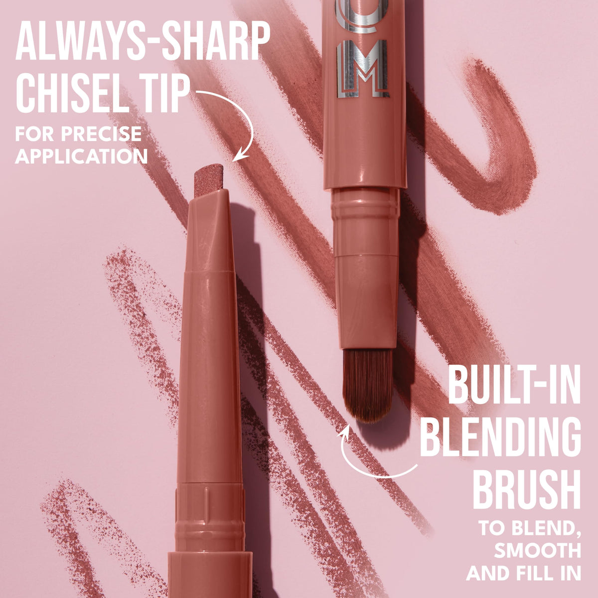 BUXOM blending brush closeup for seamless edge softening and blending