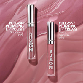 Buxom placed on makeup table showing everyday use and quick touch-up benefit