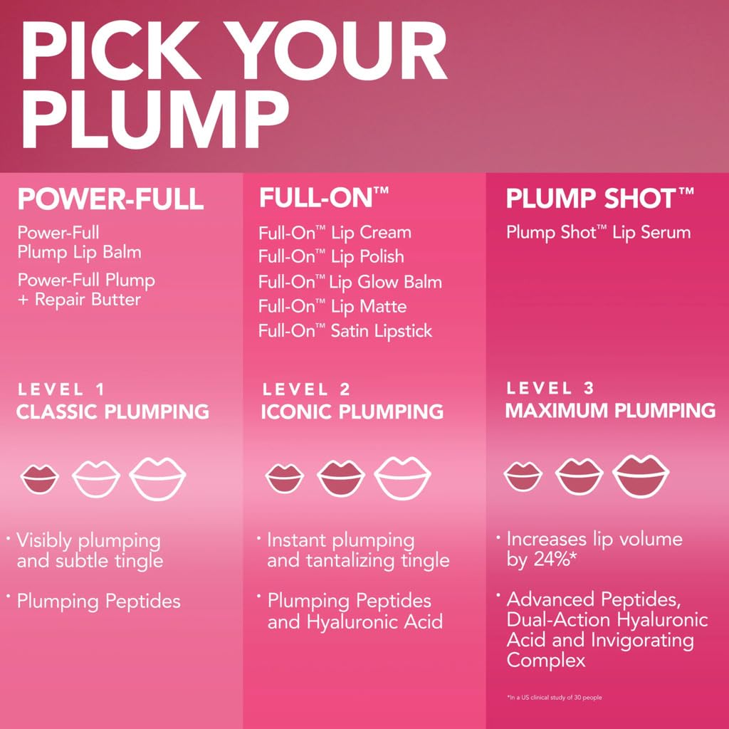 BUXOM back label showing ingredients and cruelty-free promise benefit