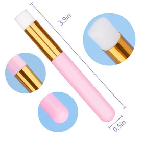 Buytta close-up of soft synthetic bristles highlighting gentle cleansing benefit