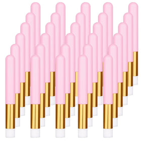 Buytta front packaging showing the 30-piece pink lash brushes and easy storage benefit
