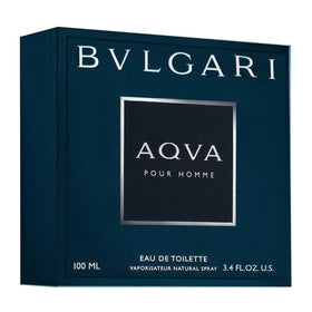 Bvlgari Aqua being sprayed on wrist showing application and fresh scent benefit
