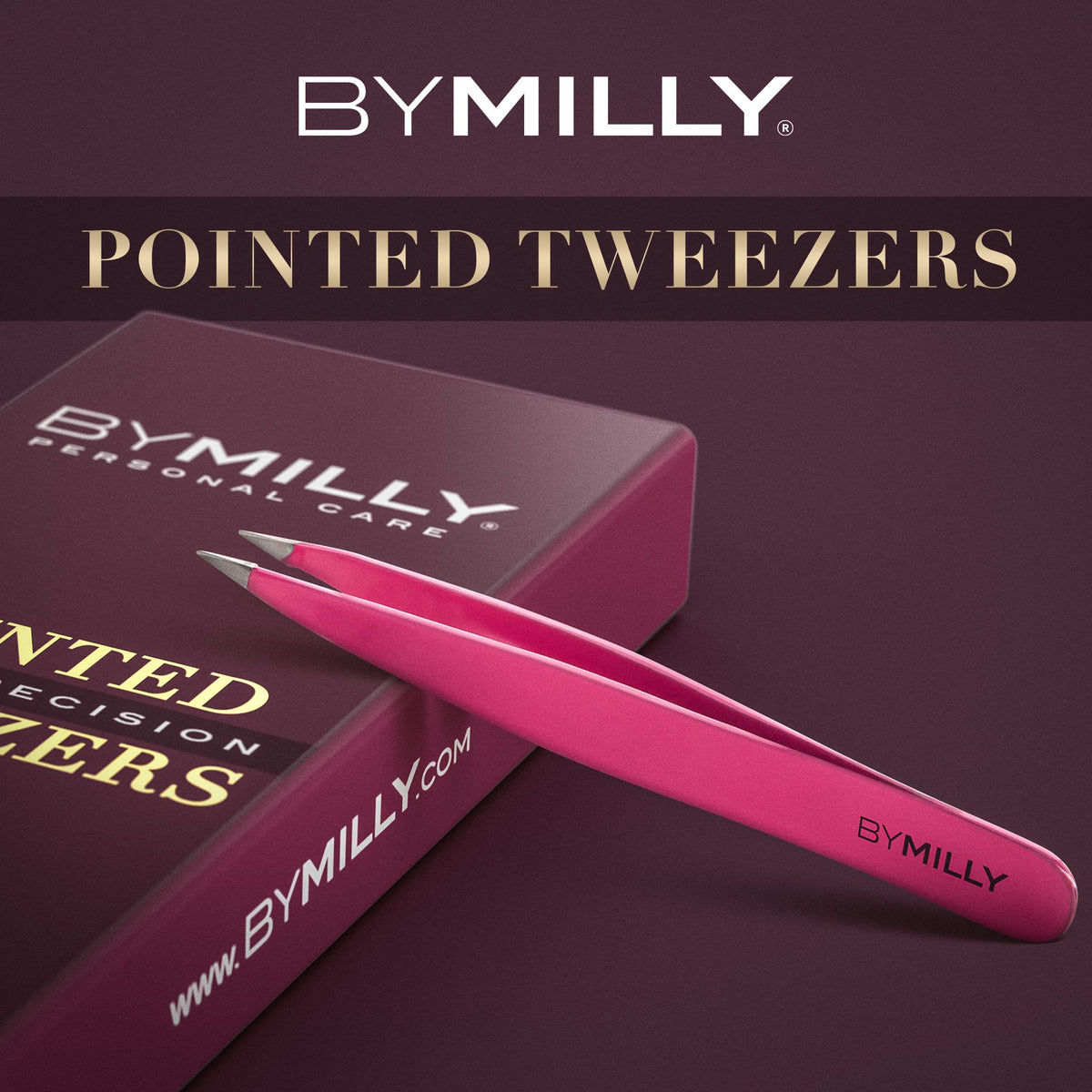 By MILLY side profile showing slim forged body and durable high-carbon stainless steel