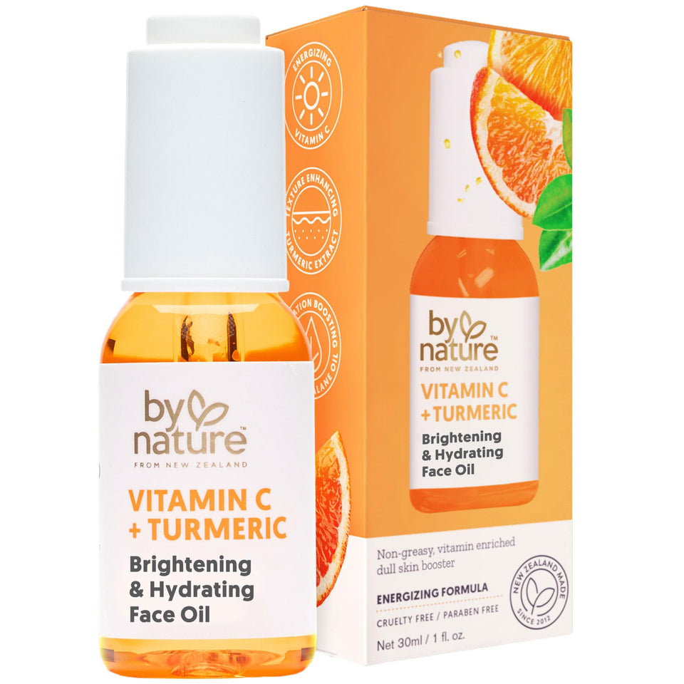 By Nature front bottle view showing label and compact 1 fl oz size for easy storage