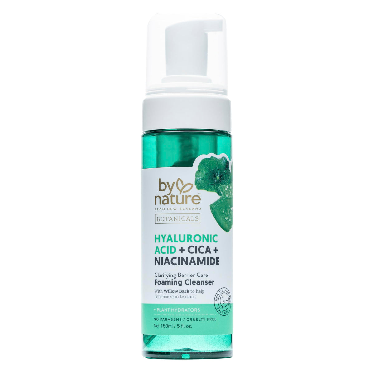 By Nature cleanser front packaging showing bottle and branding, promotes clean routine