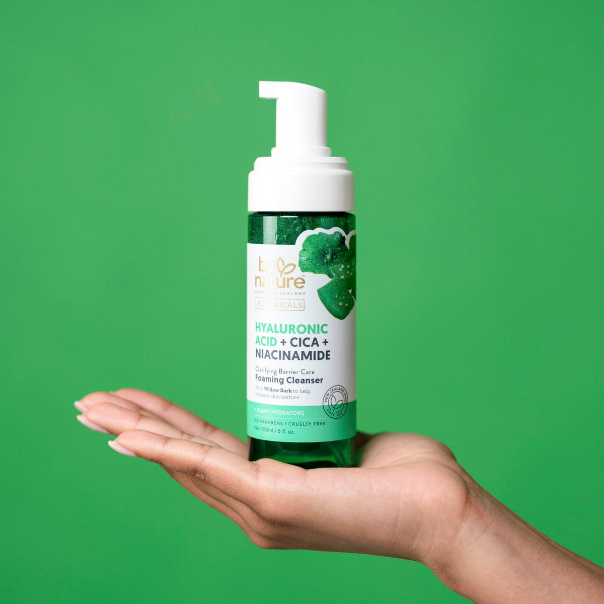 By Nature label and ingredients panel visible, helps shoppers check formulation