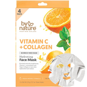 By Nature front packaging showing pack of four masks for quick radiance