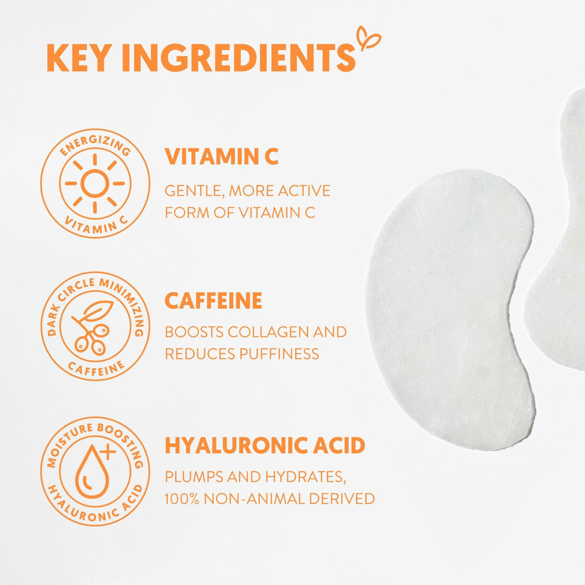 By Nature vitamin C and caffeine ingredients highlighting brightening benefit