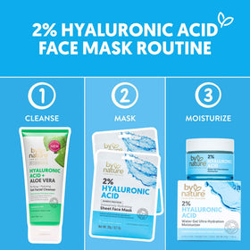 By Nature pack of 12 masks arranged to show quantity and value