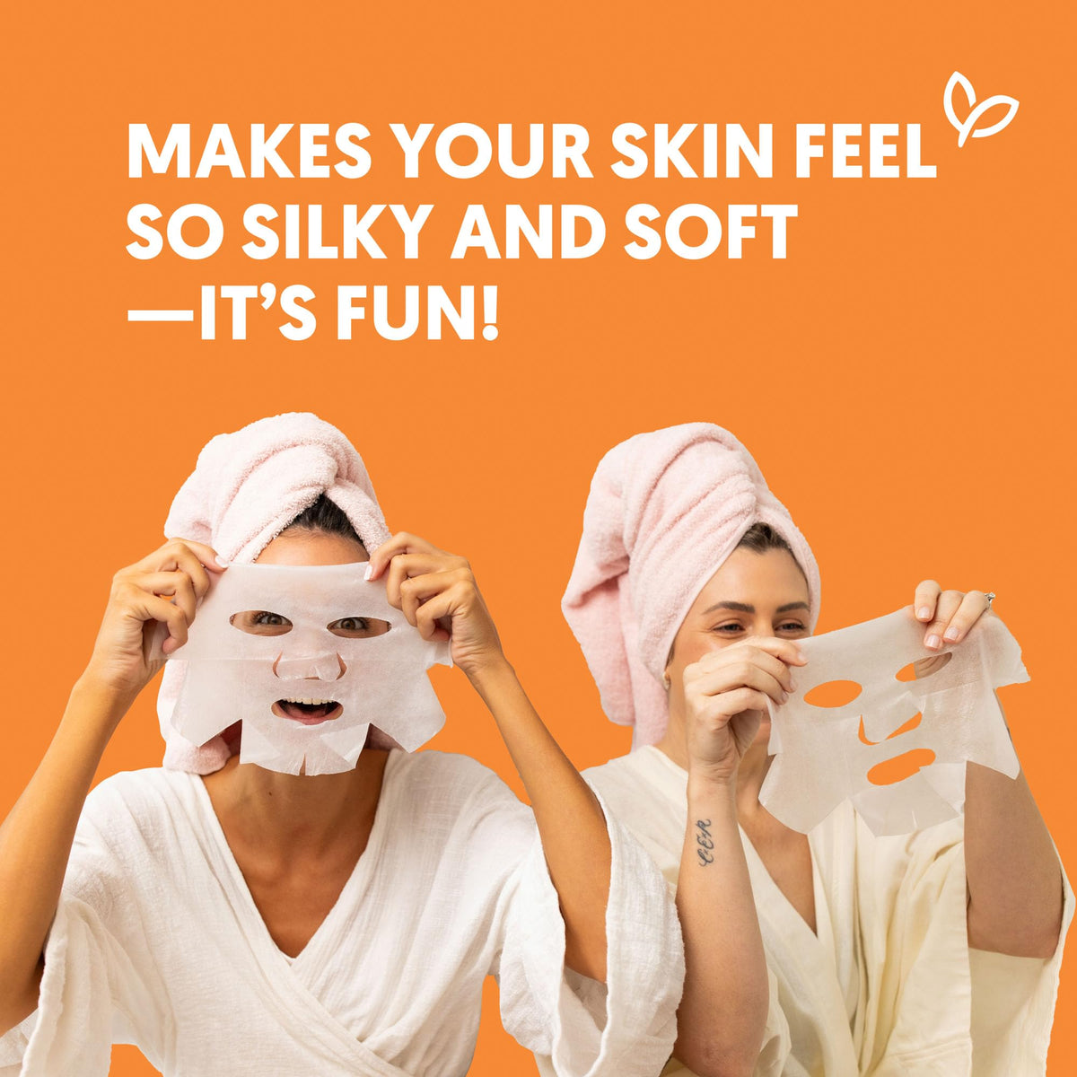 By Nature mask next to hand showing size for easy at-home use