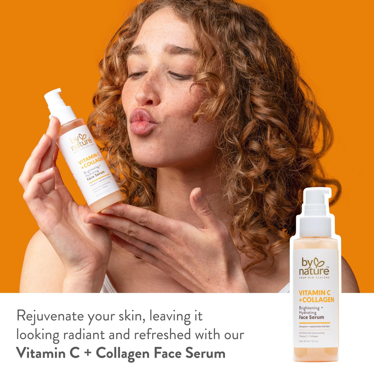 By Nature serum texture close-up drop demonstrating lightweight, fast-absorbing formula