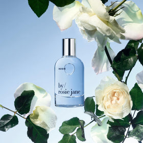 By Rosie Jane bottle detail highlighting cap and glass for an elegant display benefit