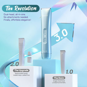BYART dermaplane head used on cheek for smooth finish and makeup-ready skin