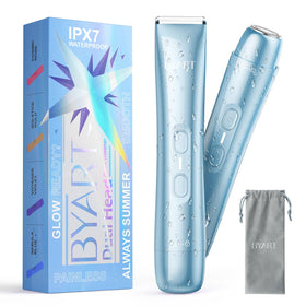 BYART dual head trimmer front view showing controls and compact shape for convenience