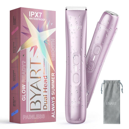 BYART front view of trimmer showing ergonomic grip and sleek pink finish for easy handling