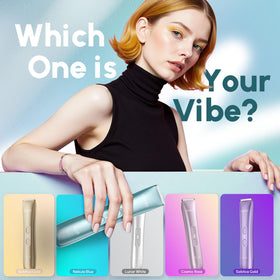 BYART sleek blue trimmer staged in lifestyle shot emphasizing stylish gift appeal