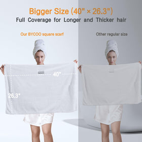 BYCOO close-up microfiber weave displaying soft fibers that reduce friction and frizz