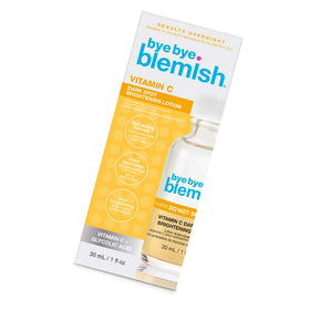 Bye Bye Blemish front packaging showing bottle and label benefit